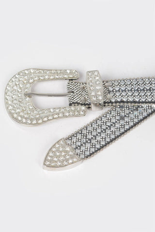 Rhinestone Western Style Belt - Wear Arielle