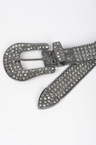 Rhinestone Western Style Plus Size Belt - Wear Arielle
