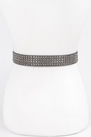 Rhinestone Western Style Plus Size Belt - Wear Arielle