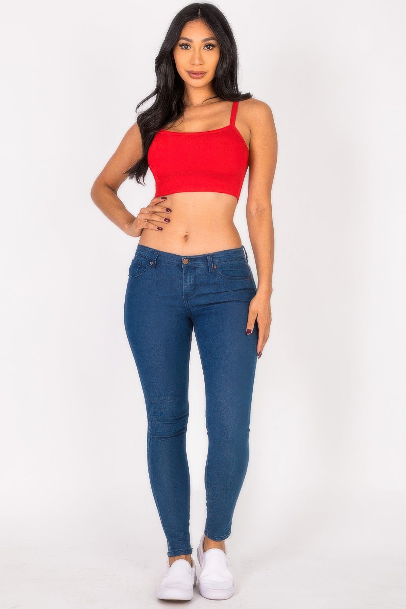 Ribbed Knit Cami Crop Top - Wear Arielle
