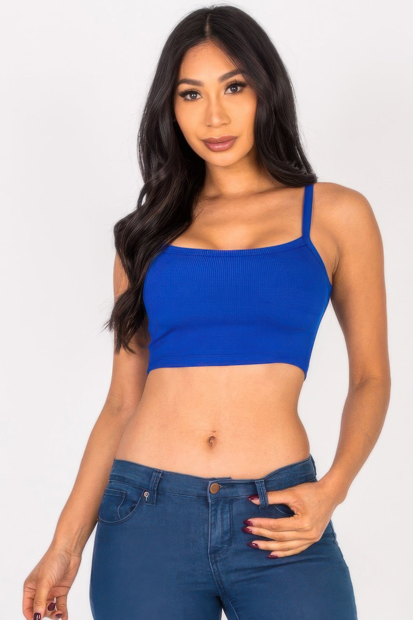 Ribbed Knit Cami Crop Top - Wear Arielle