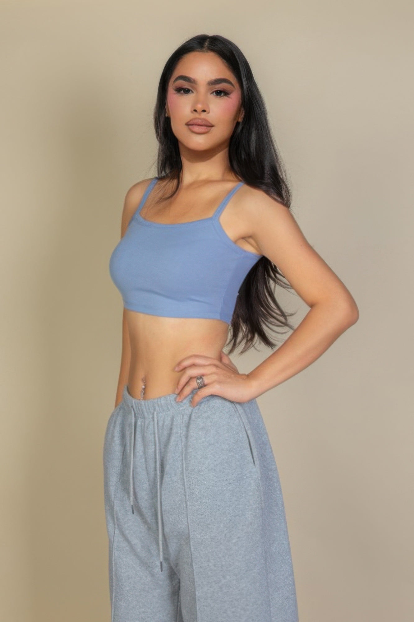 Ribbed Knit Cami Crop Top - Wear Arielle
