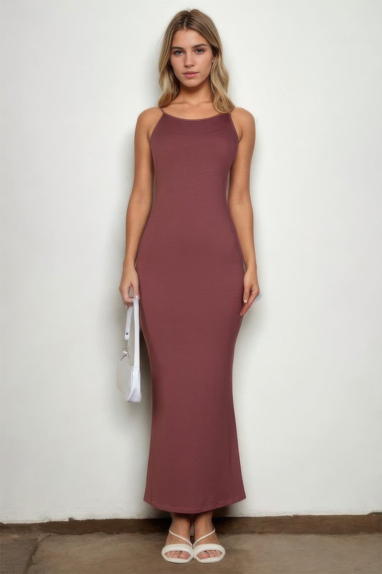 Ribbed Mermaid Hem Camisole Maxi Dress - Wear Arielle