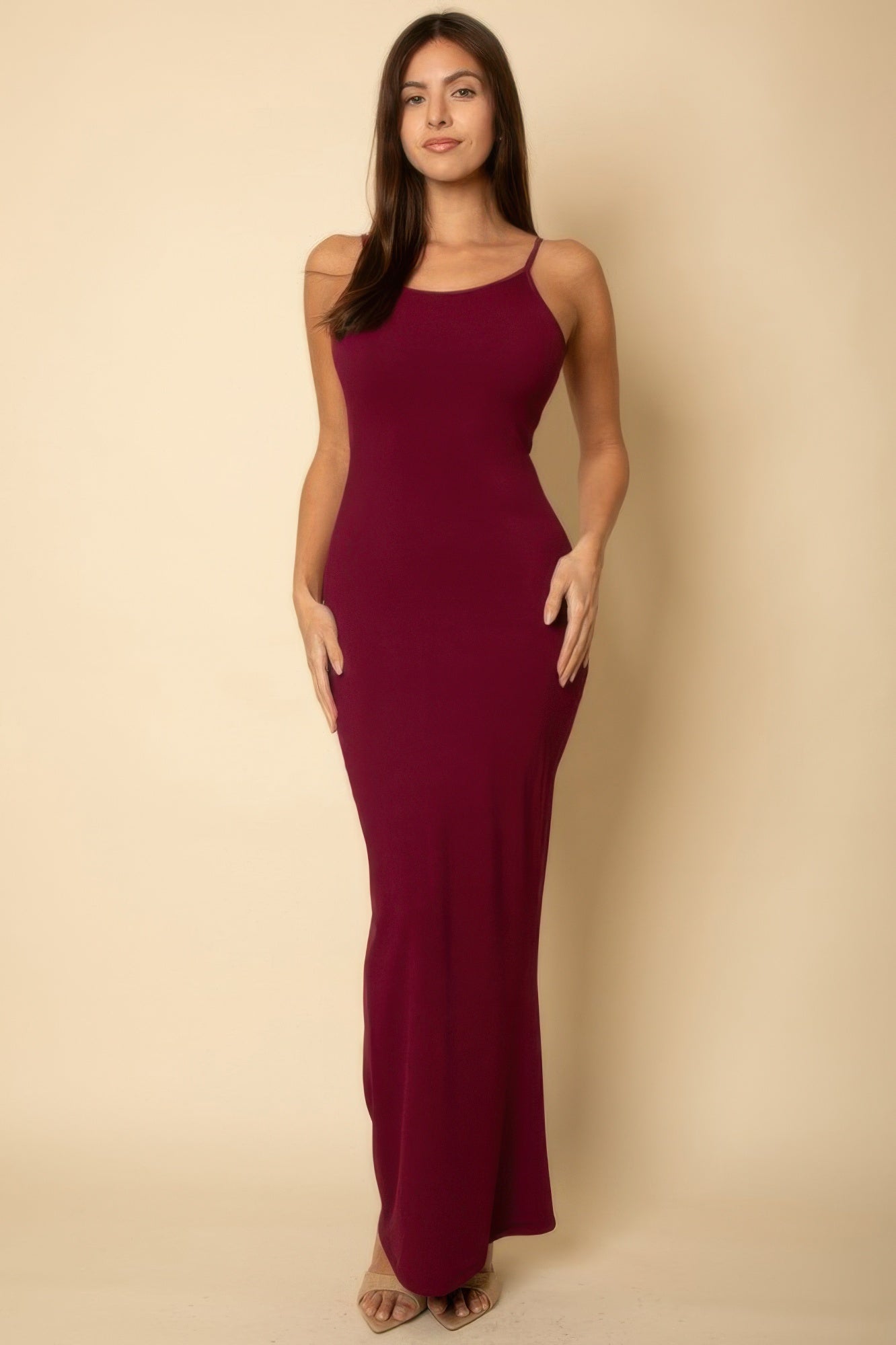 Ribbed Mermaid Hem Camisole Maxi Dress - Wear Arielle