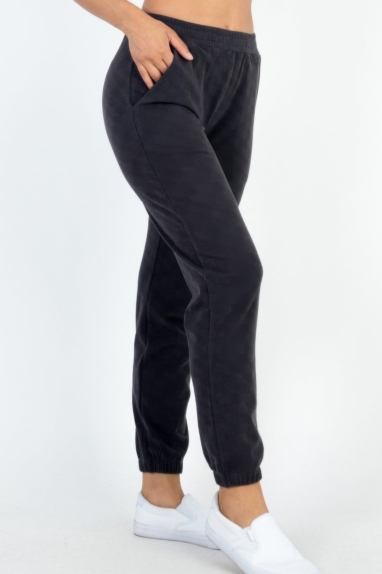 Ribbed Side Pocket Joggers - Wear Arielle