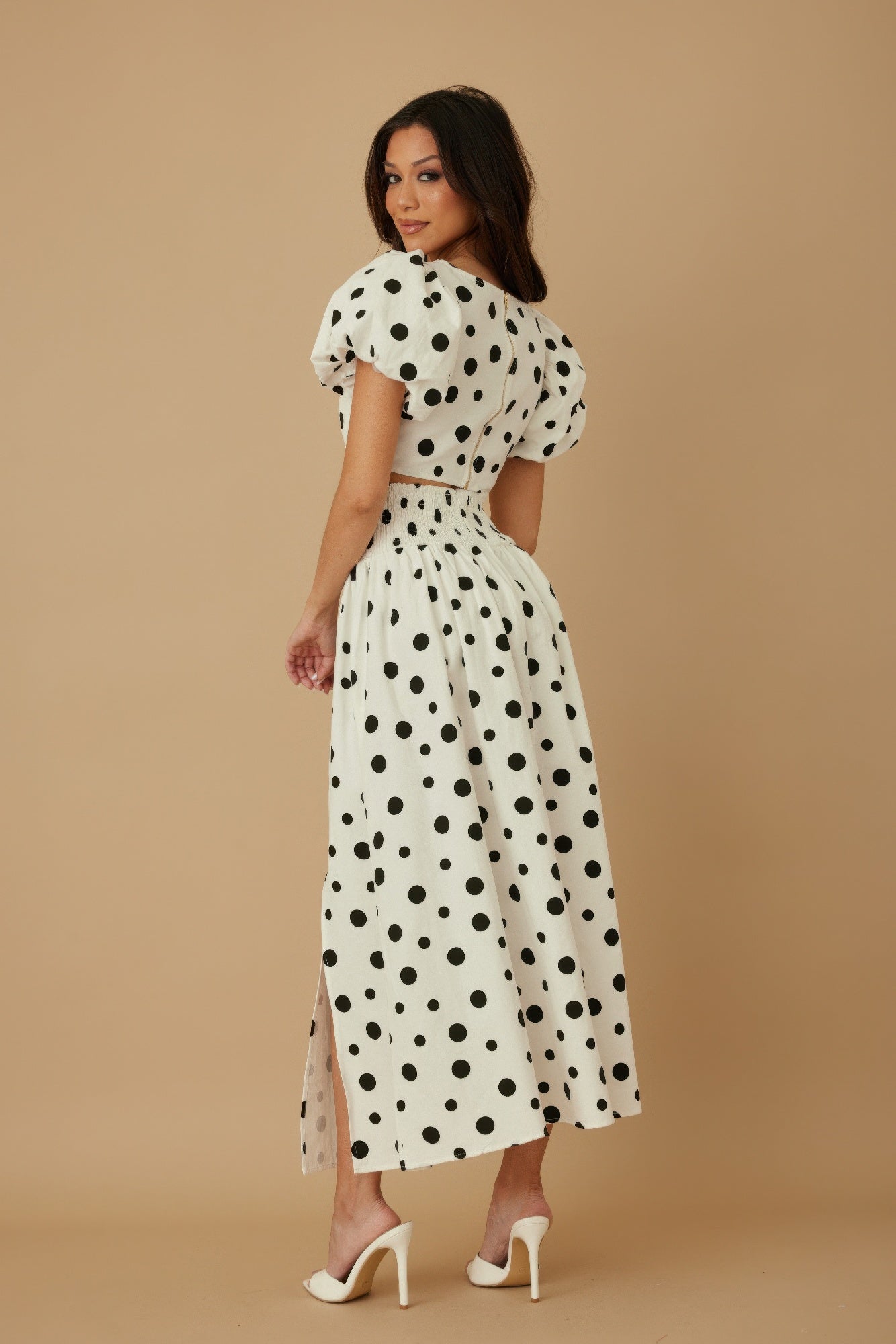 Ribbon Bow Polka Dots Two Piece Sets - Wear Arielle