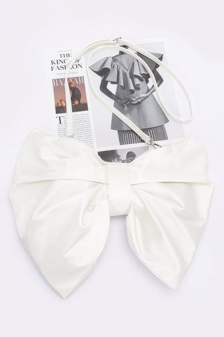 Satin Bow Style Crossbody Bag - Wear Arielle