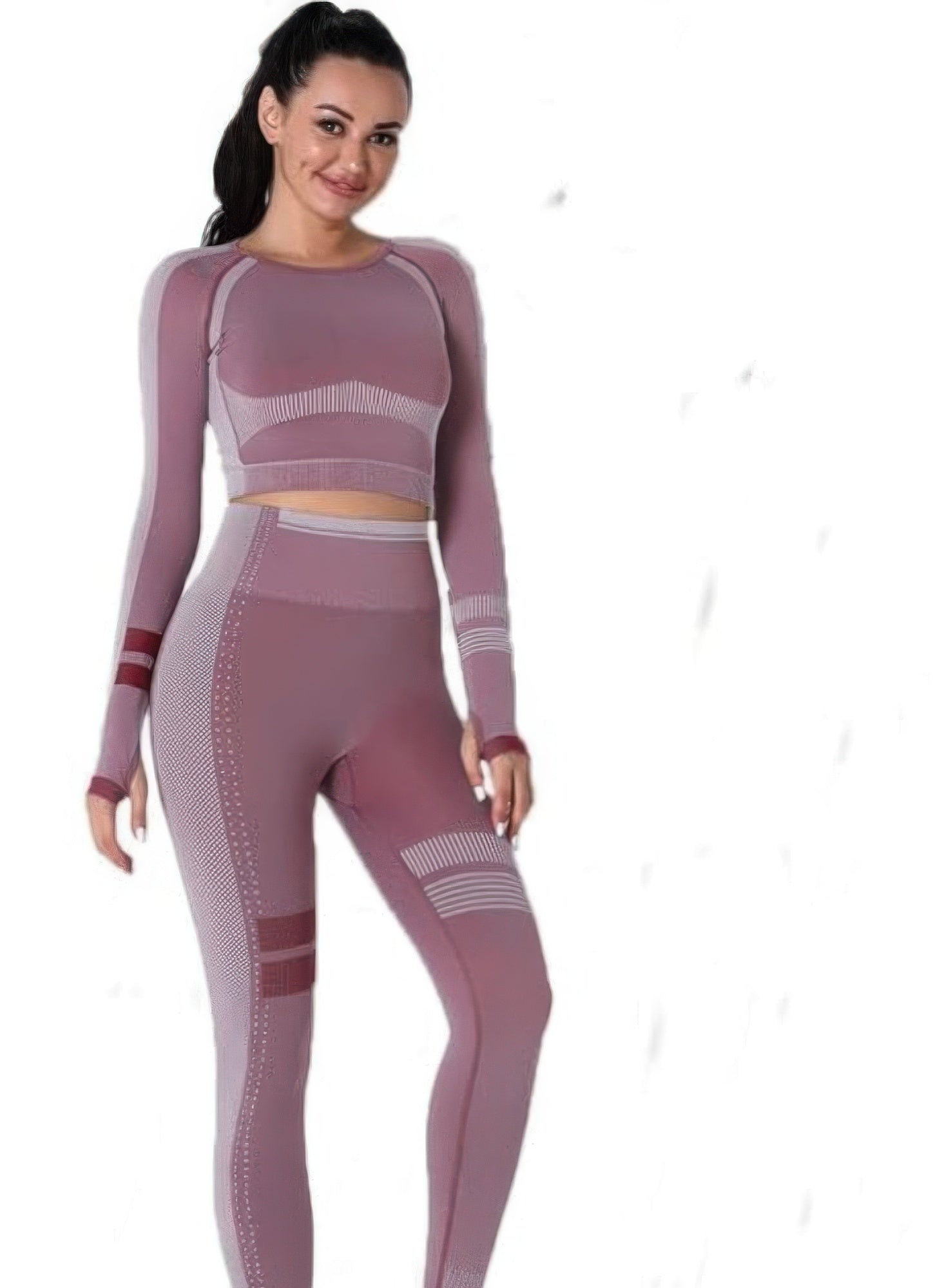 Seamless Long Sleeve Solid Yoga Set - Wear Arielle