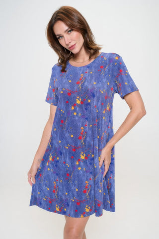 Short - sleeved Knee - length Dress - Wear Arielle