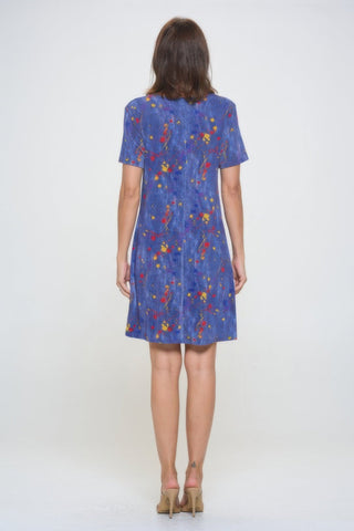 Short - sleeved Knee - length Dress - Wear Arielle