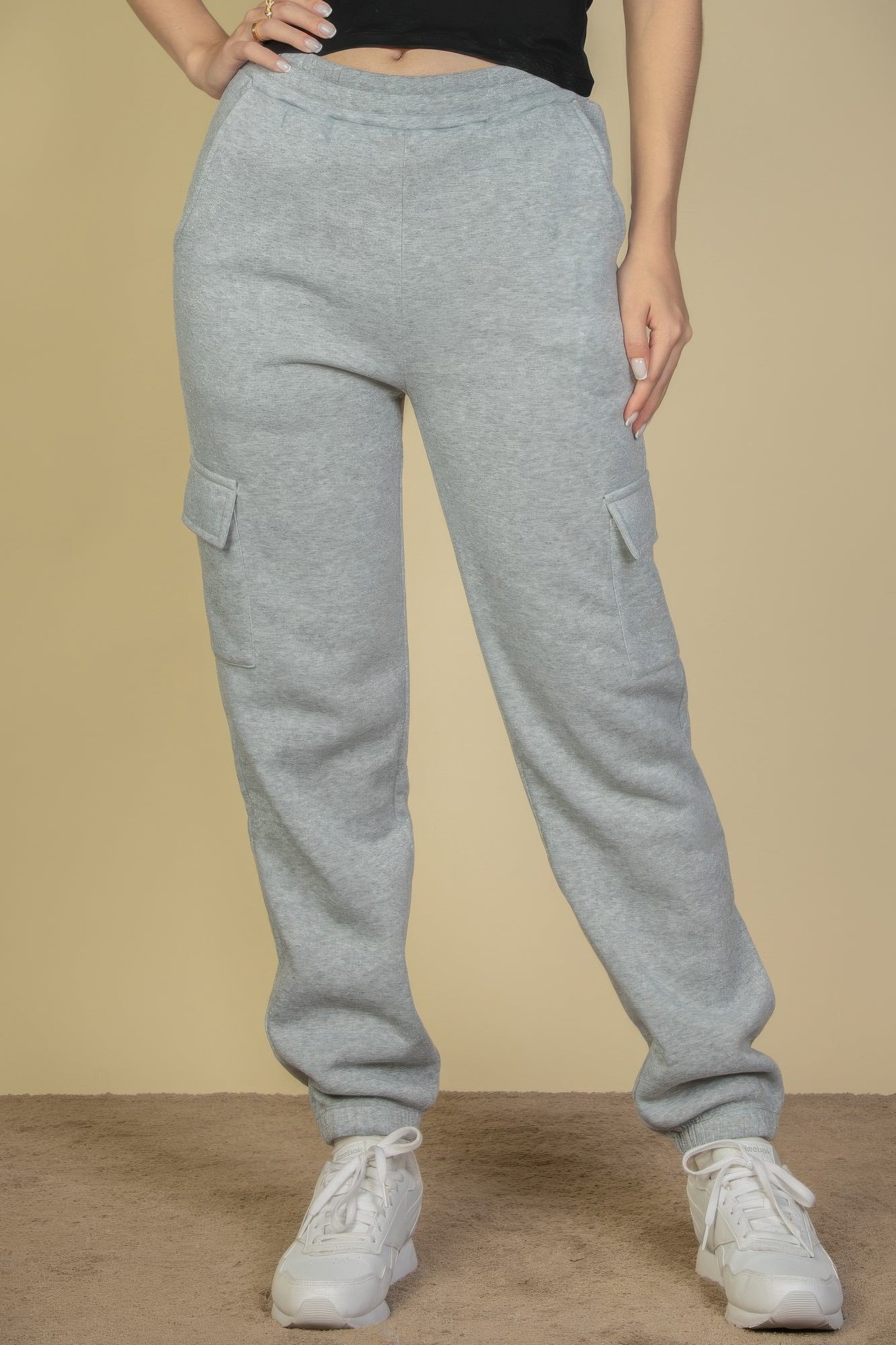 Side Pocket Drawstring Waist Sweatpants - Wear Arielle