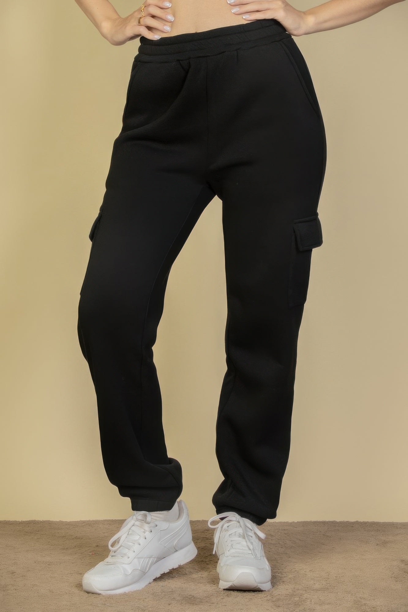 Side Pocket Drawstring Waist Sweatpants - Wear Arielle