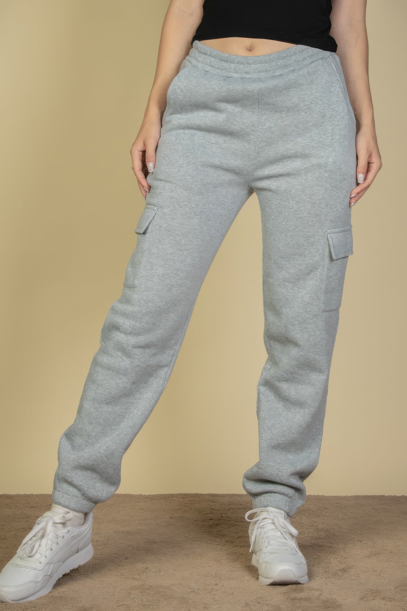 Side Pocket Drawstring Waist Sweatpants - Wear Arielle