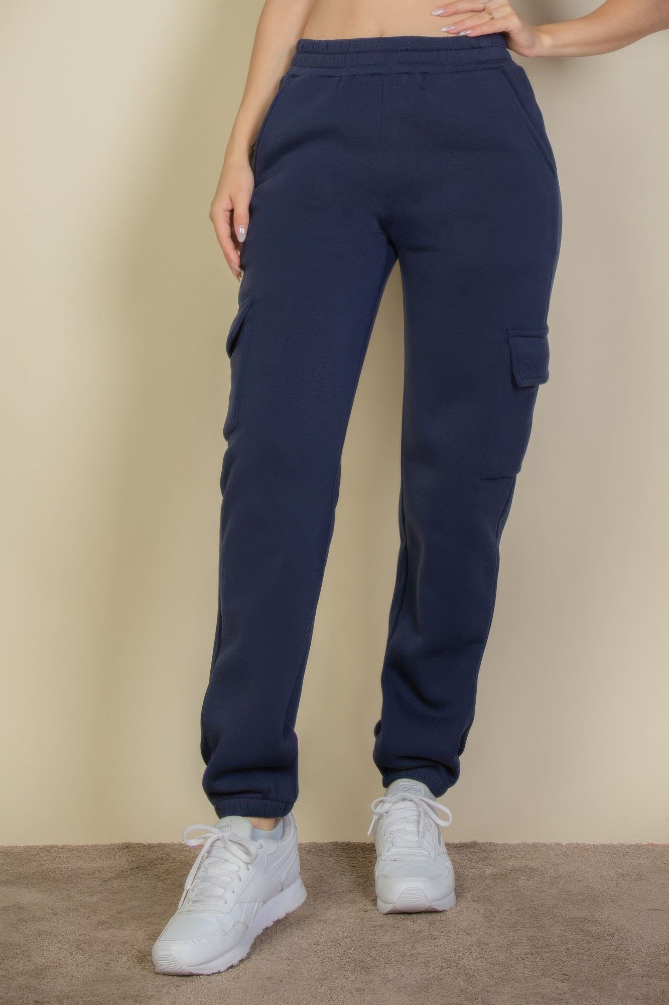 Side Pocket Drawstring Waist Sweatpants - Wear Arielle