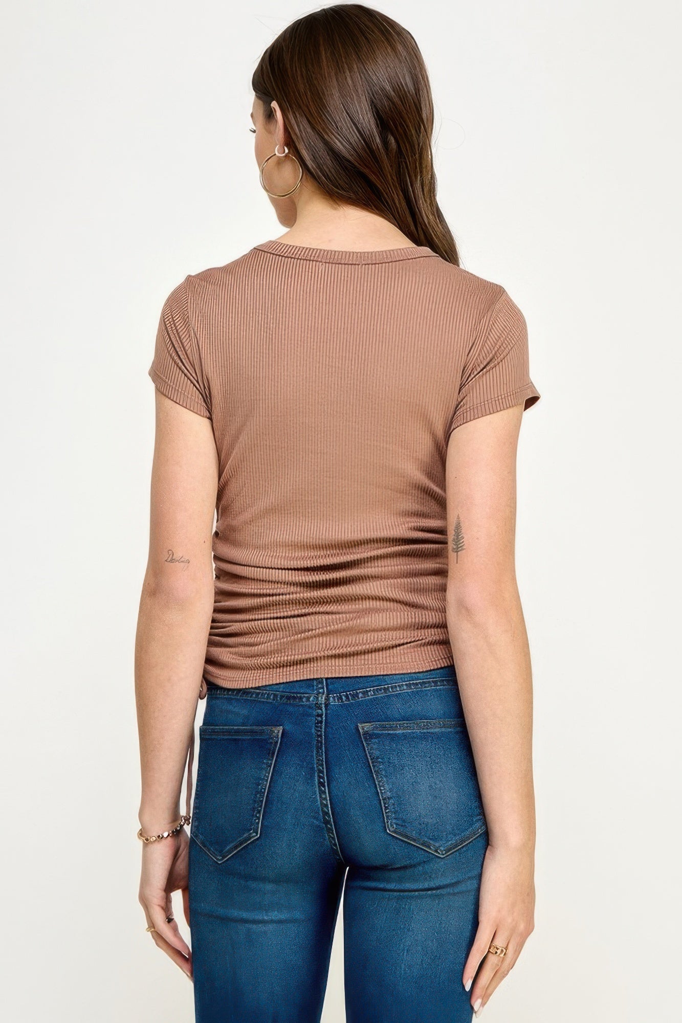 Side Ruched Detail Top - Wear Arielle