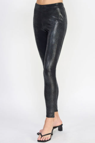 Snake skin print leggings - id - Wear Arielle