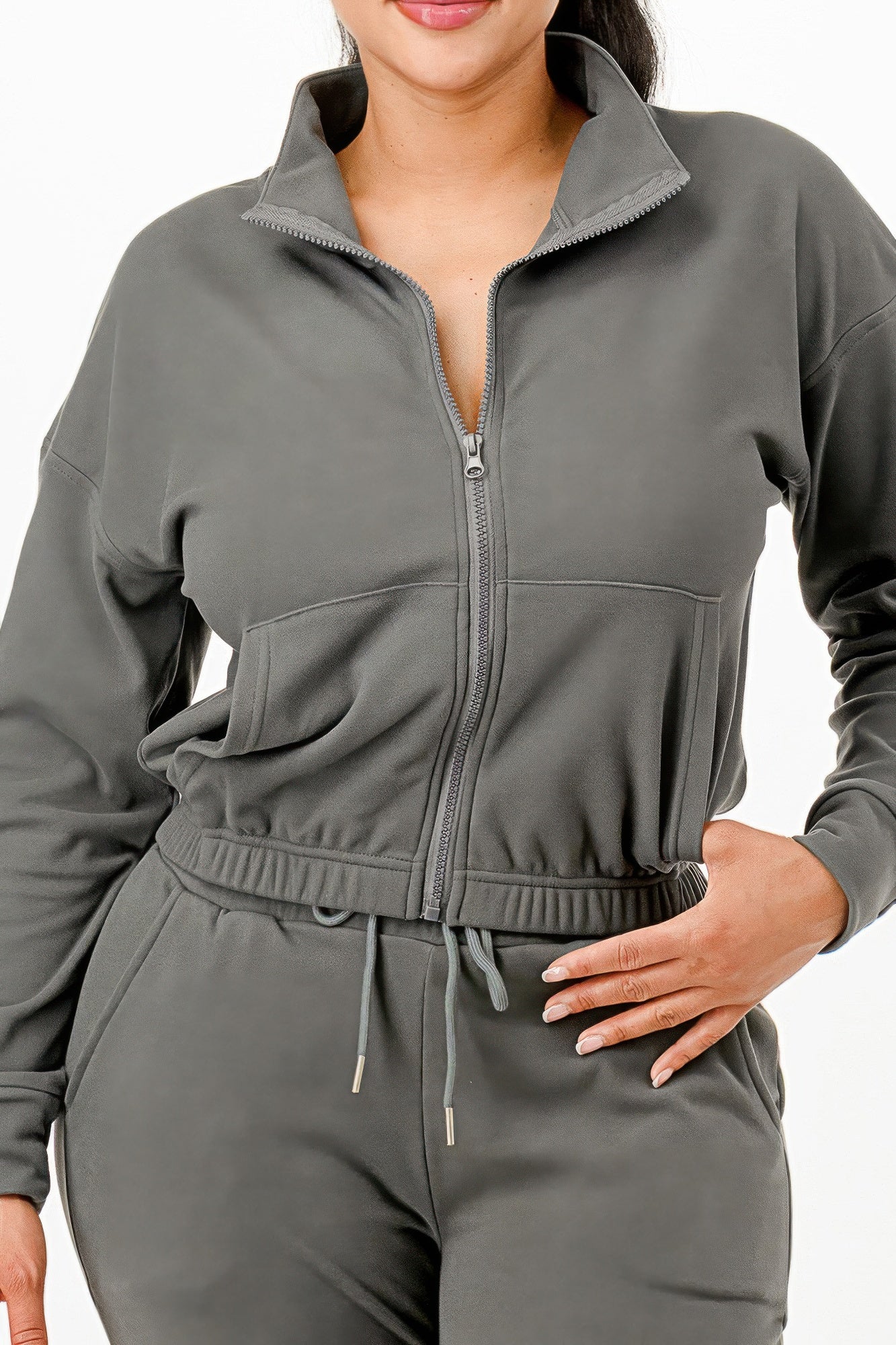 Soft Zipup Track Suit Set - Wear Arielle