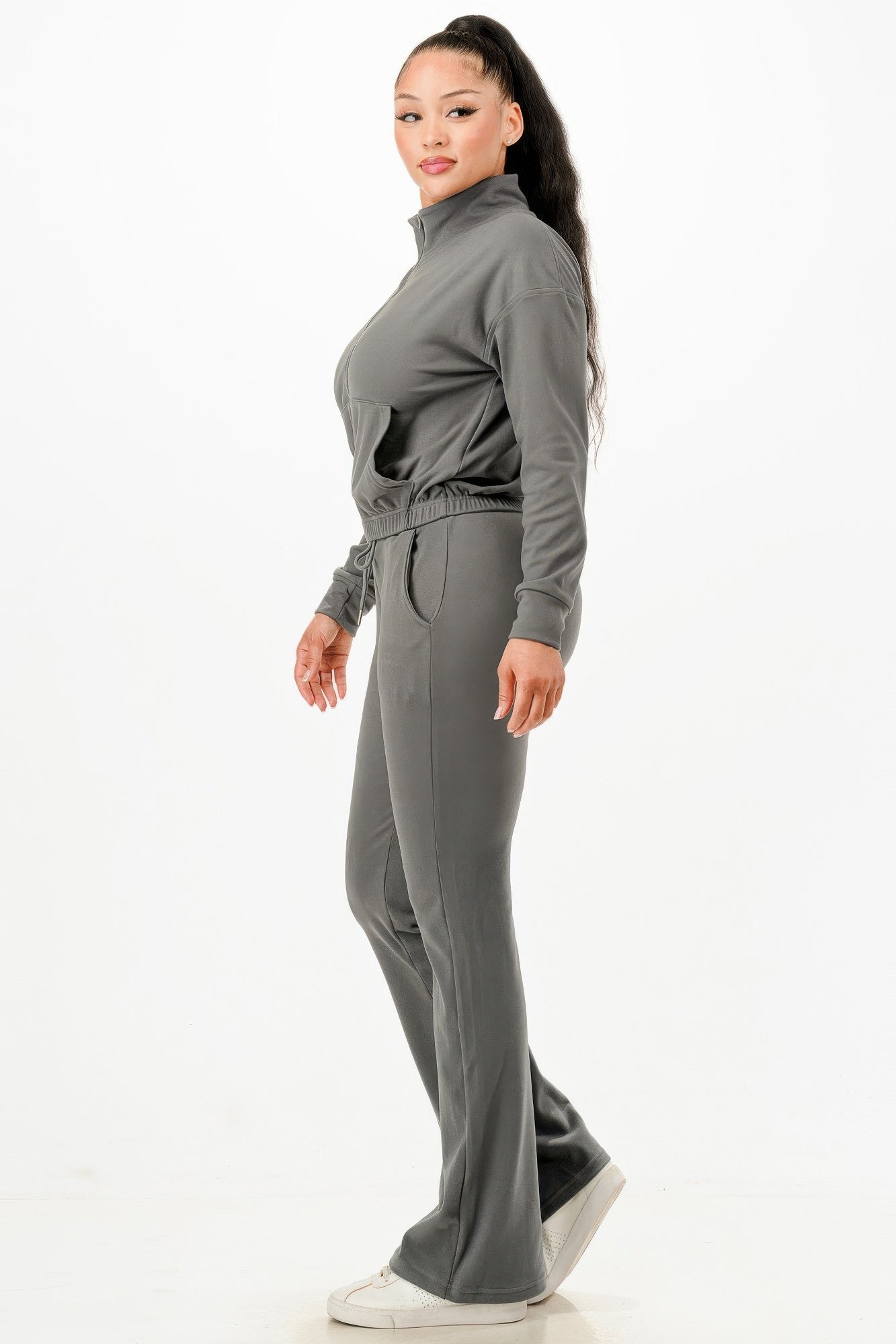 Soft Zipup Track Suit Set - Wear Arielle