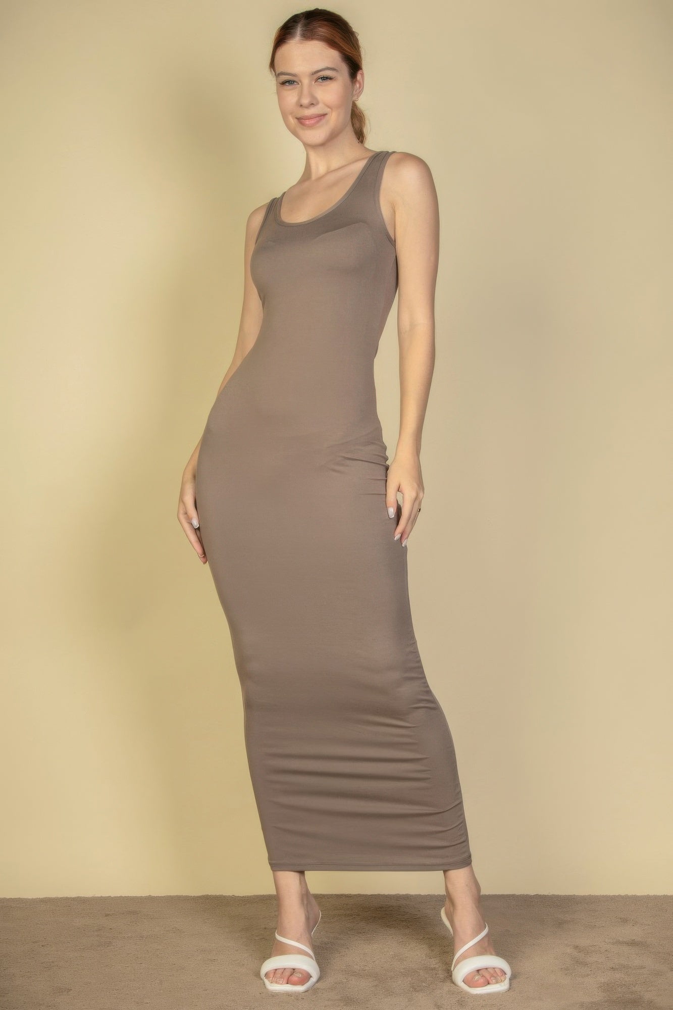 Solid Basic Maxi Dress - Wear Arielle