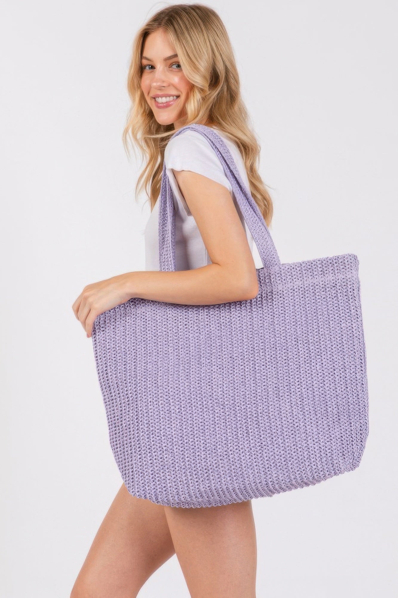 Solid Crochet Straw Bag - Wear Arielle