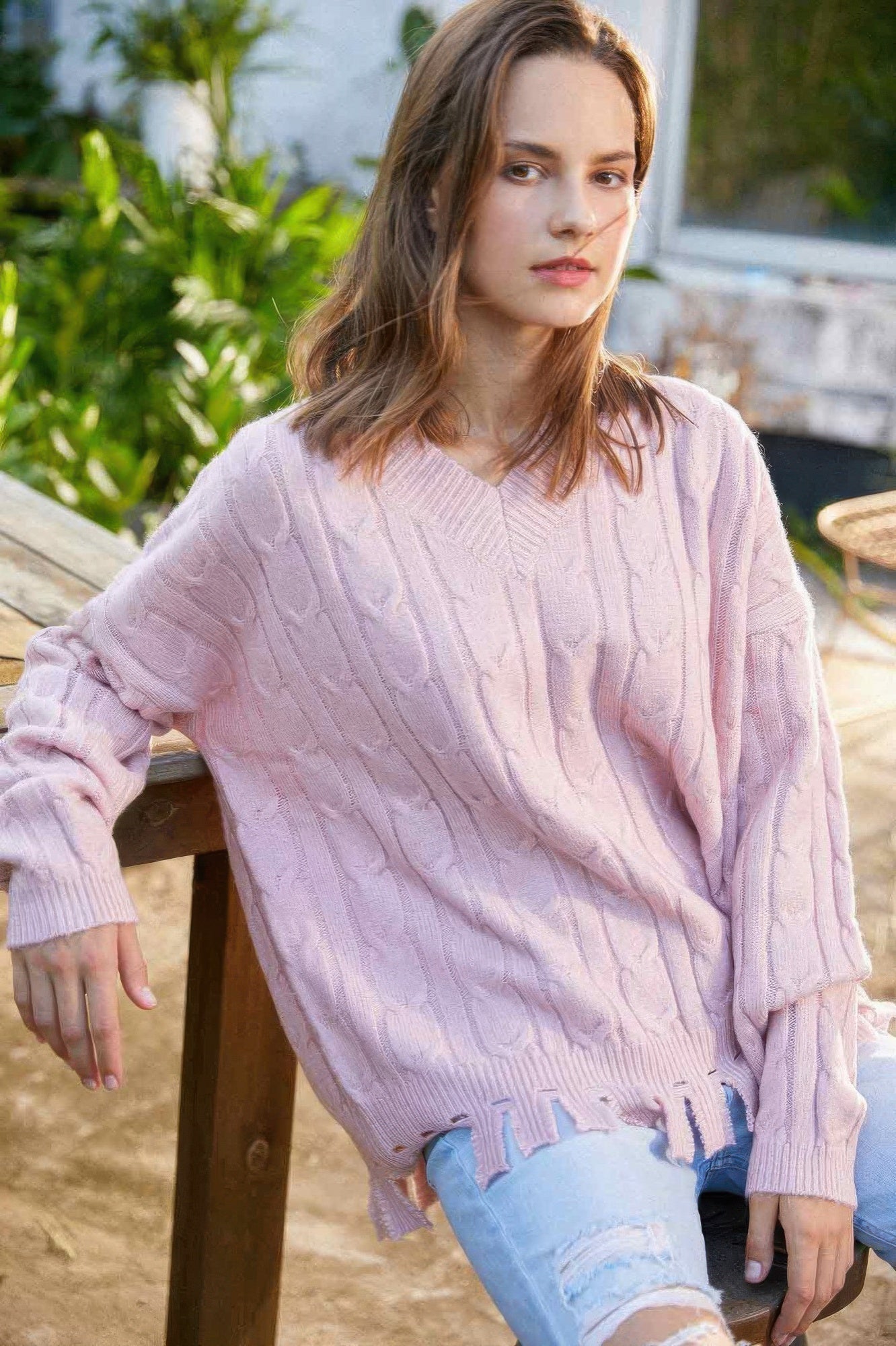 Solid Knit Sweater - Wear Arielle