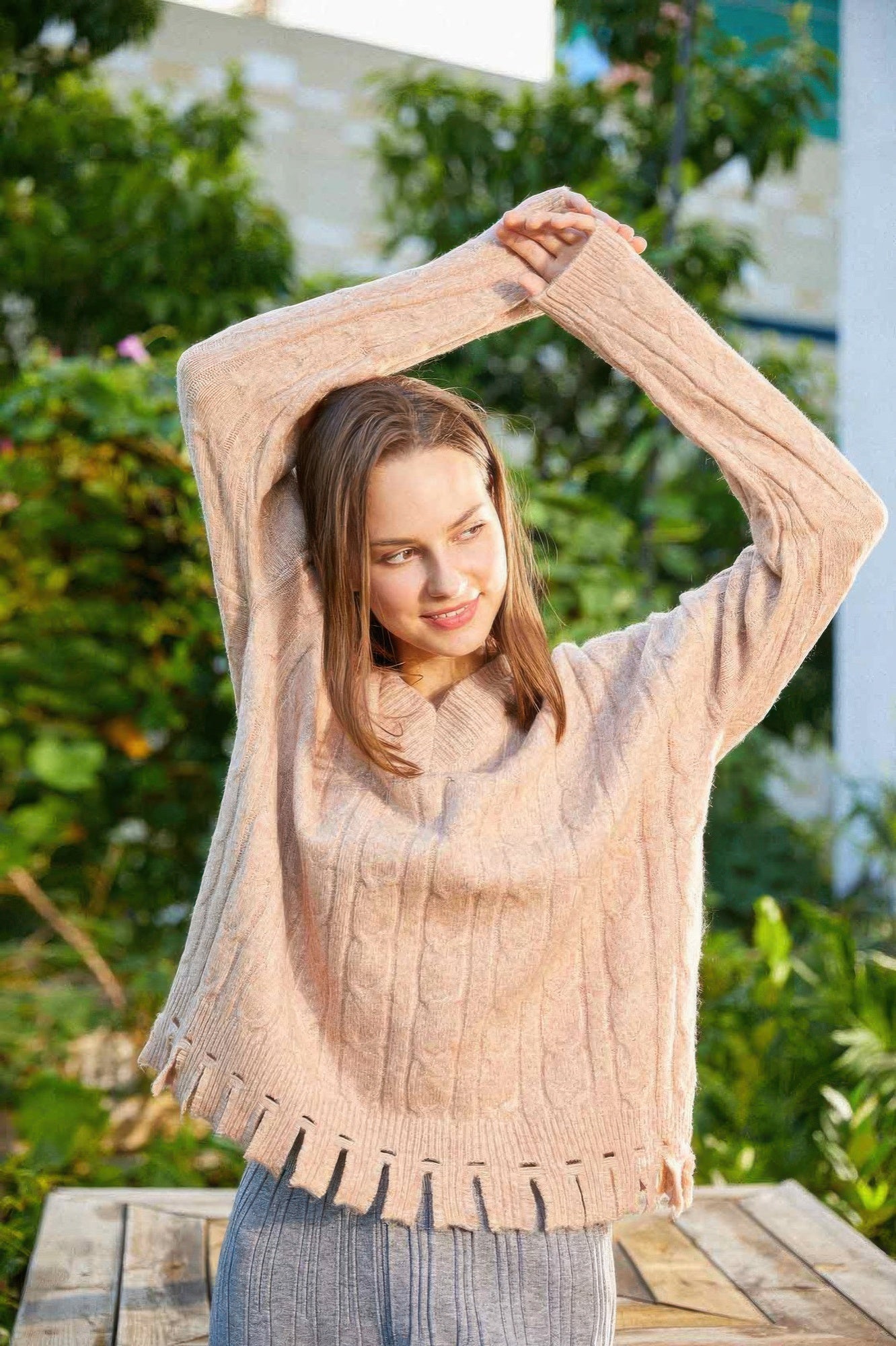 Solid Knit Sweater - Wear Arielle