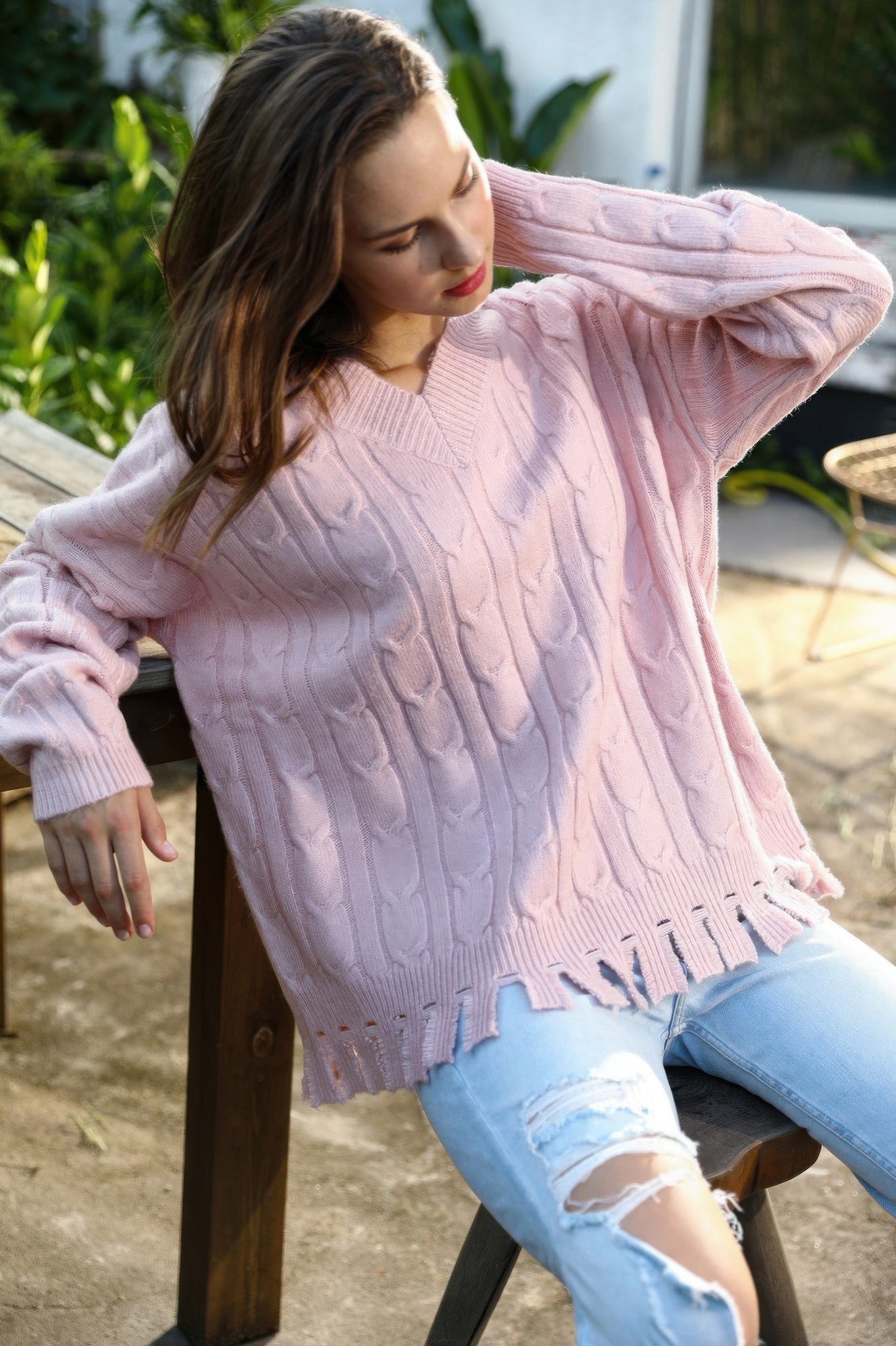 Solid Knit Sweater - Wear Arielle