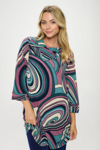 Split Neckline Tunic - Wear Arielle