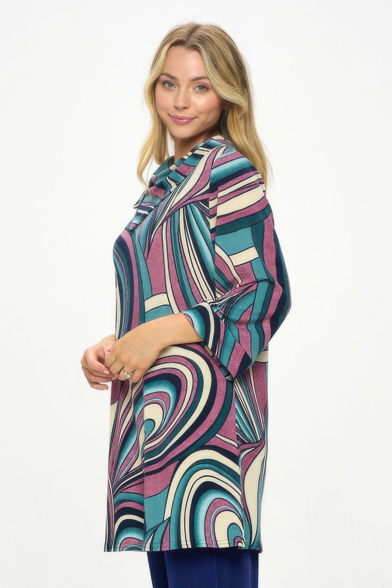 Split Neckline Tunic - Wear Arielle