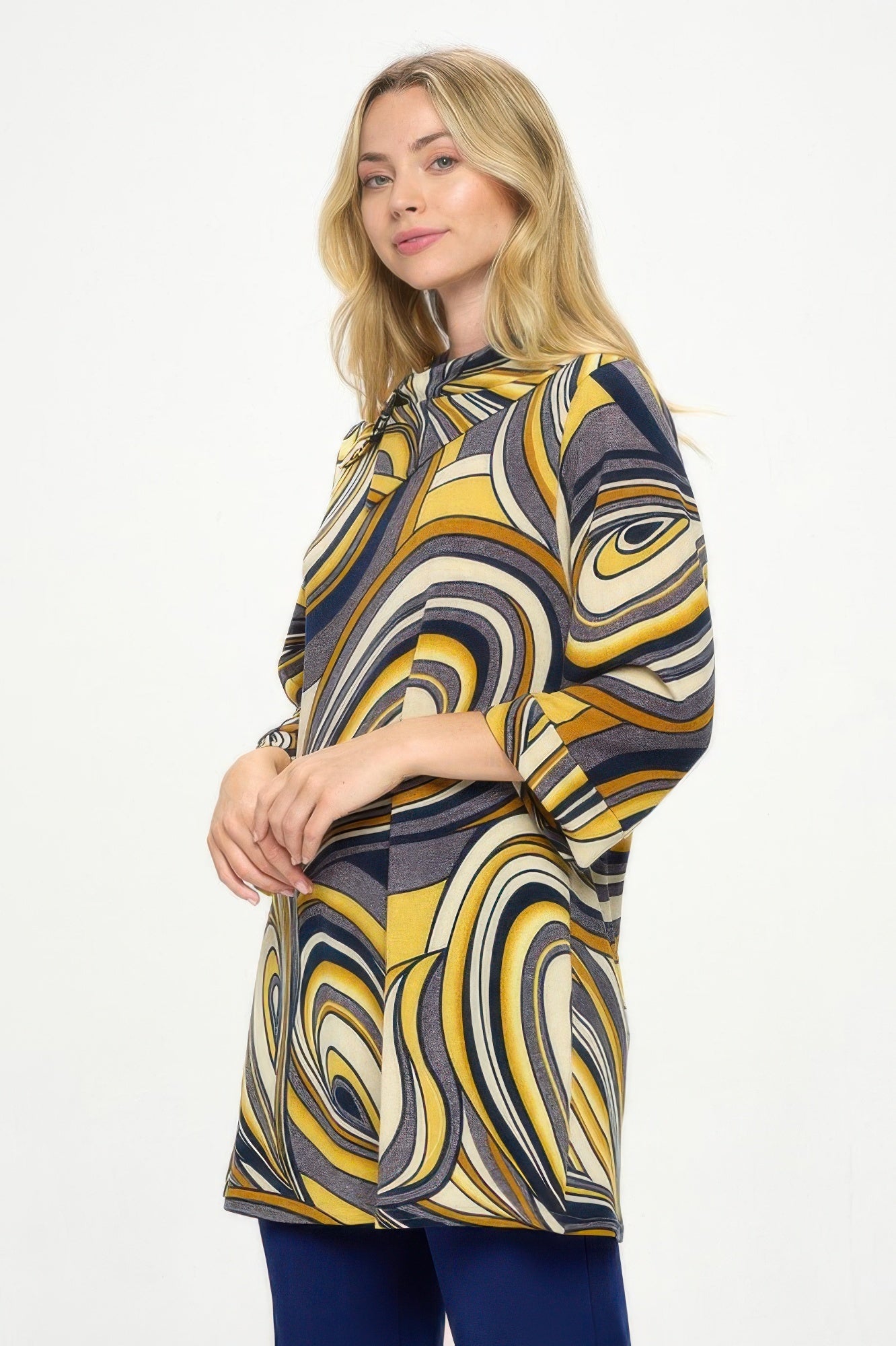 Split Neckline Tunic - Wear Arielle