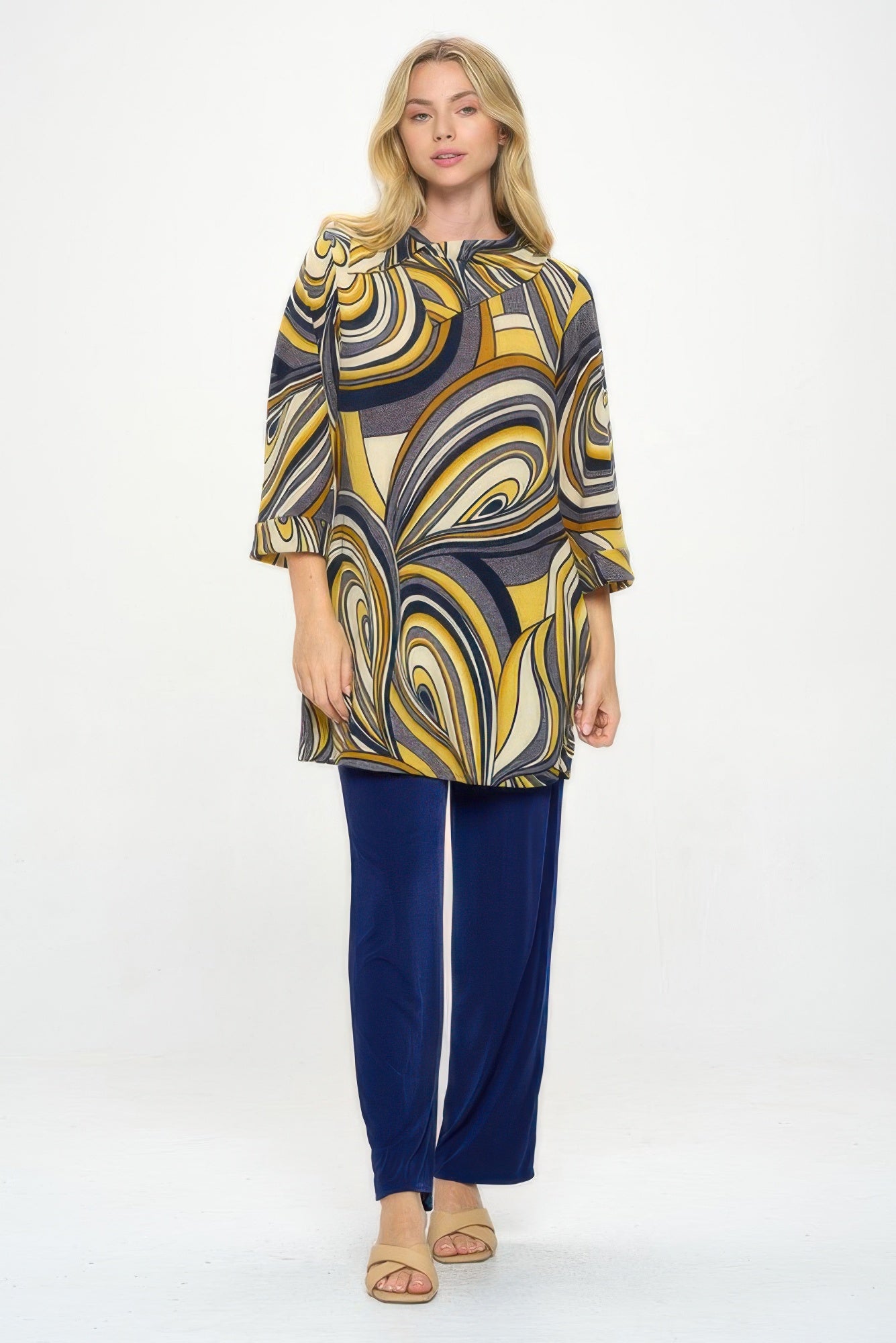 Split Neckline Tunic - Wear Arielle