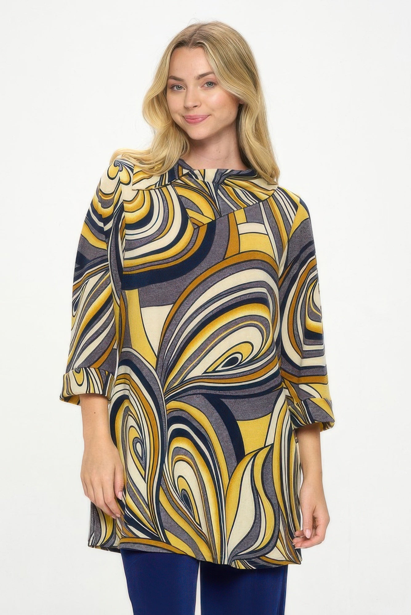 Split Neckline Tunic - Wear Arielle