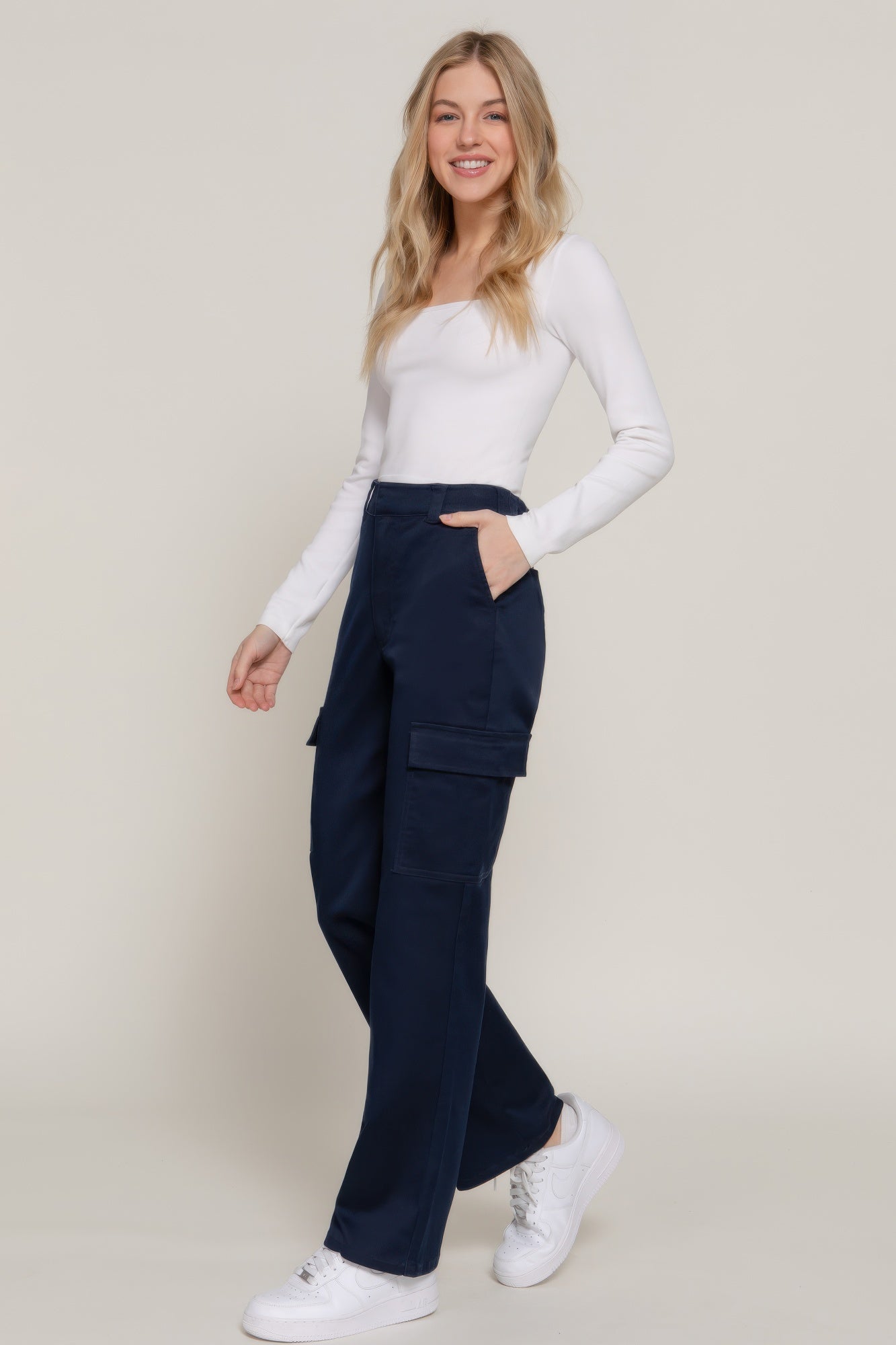 Straight Fit Long Pants - Wear Arielle