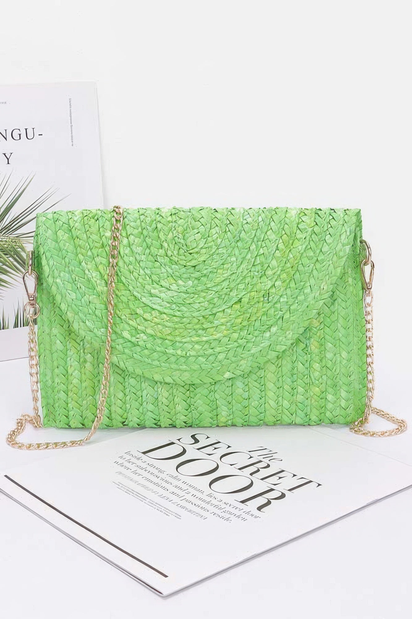 Straw Pom Pom Flap Bag - Wear Arielle
