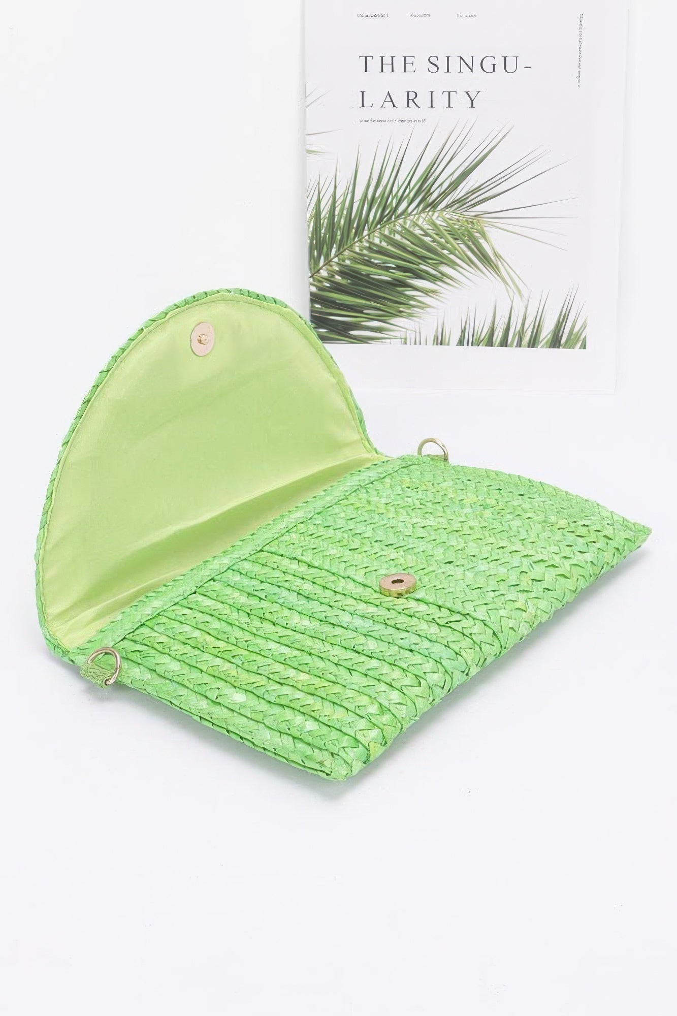 Straw Pom Pom Flap Bag - Wear Arielle