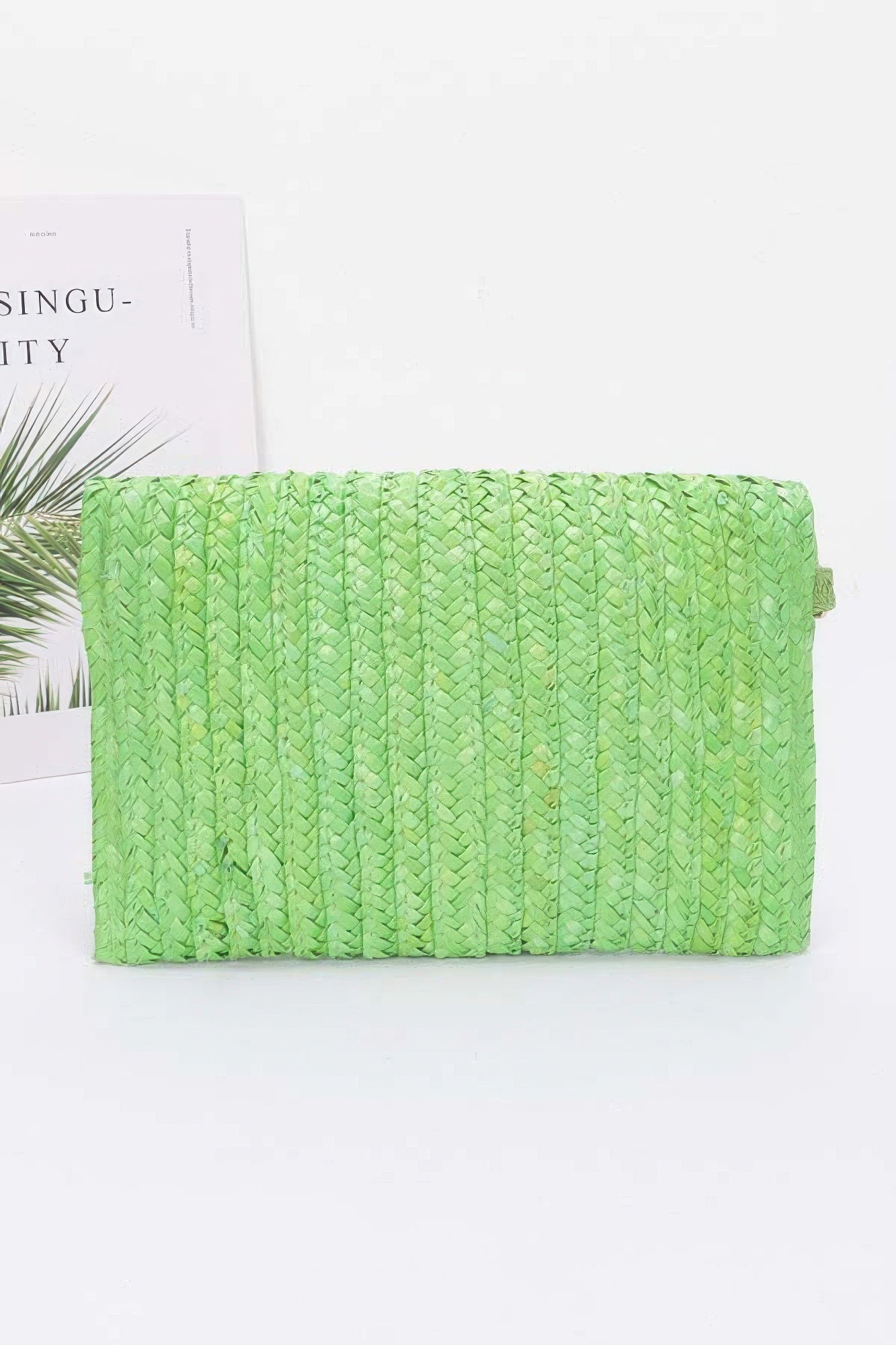 Straw Pom Pom Flap Bag - Wear Arielle
