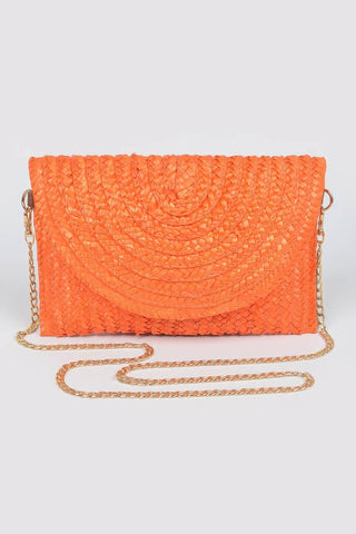 Straw Pom Pom Flap Bag - Wear Arielle