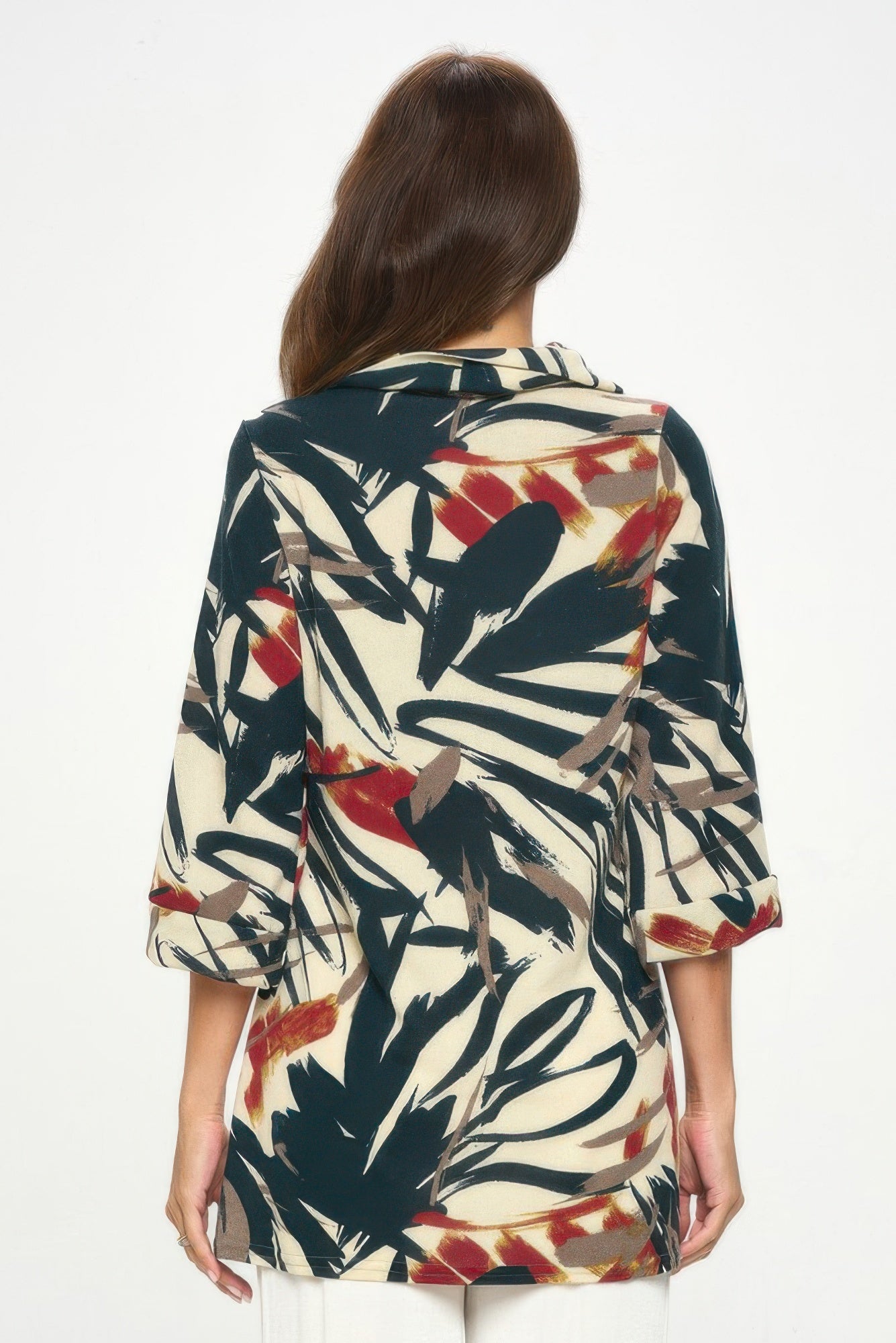 Stylish Split Neckline Tunic - Wear Arielle