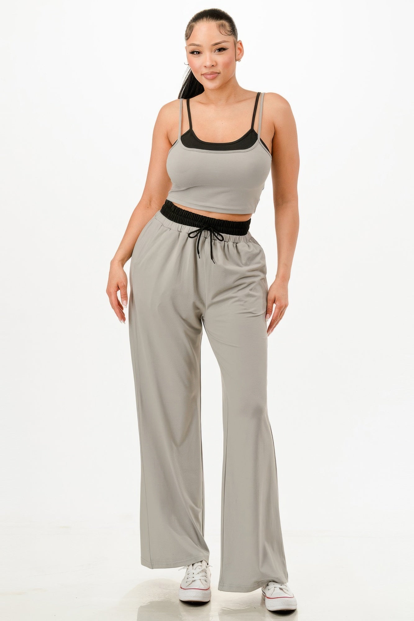 Tank Top And Sweatpant Set - Wear Arielle