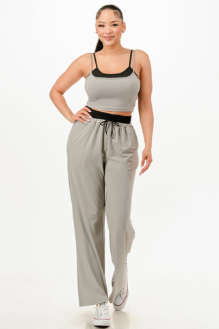 Tank Top And Sweatpant Set - Wear Arielle