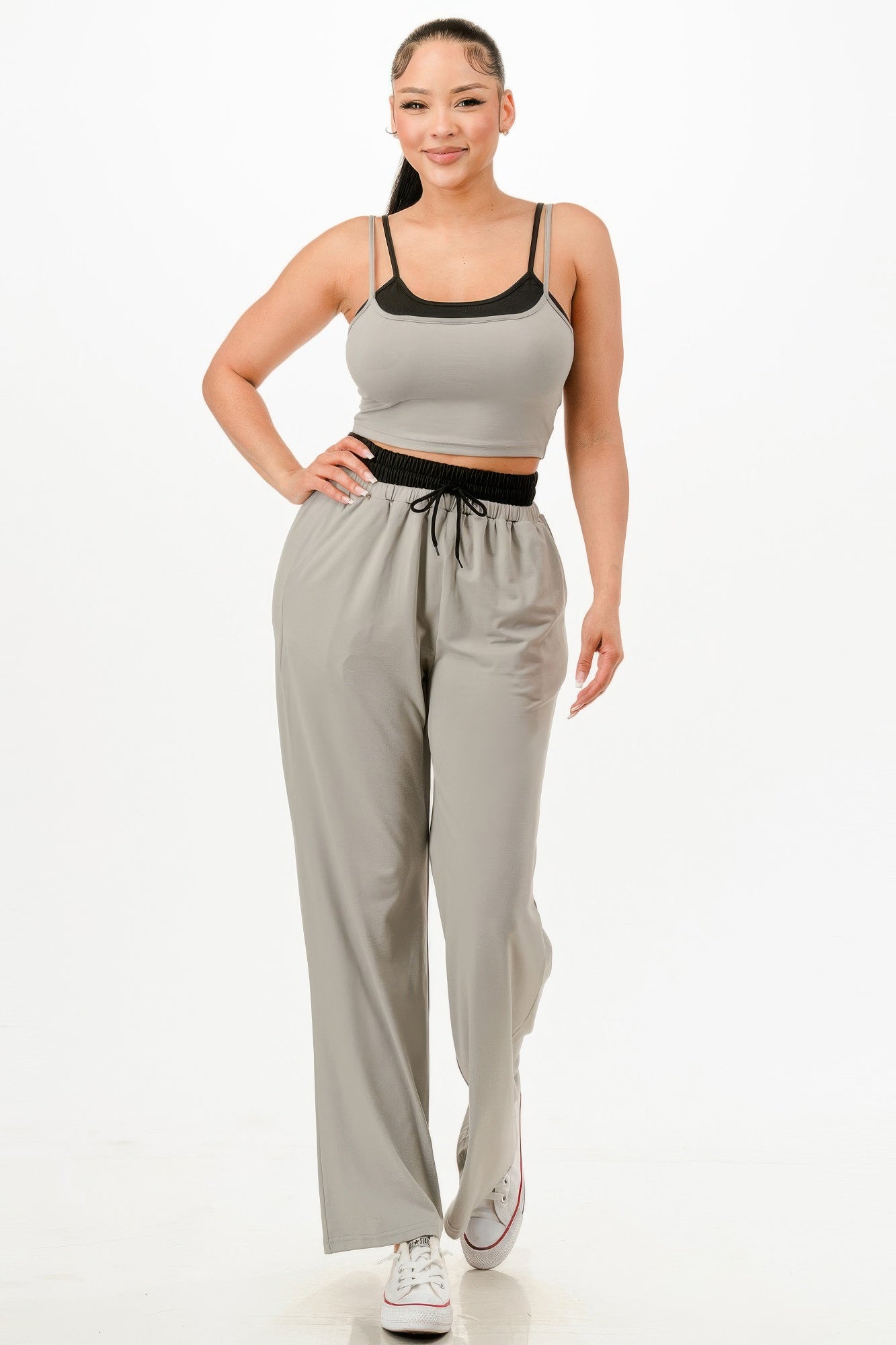 Tank Top And Sweatpant Set - Wear Arielle