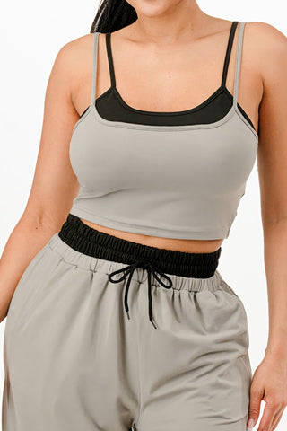 Tank Top And Sweatpant Set - Wear Arielle