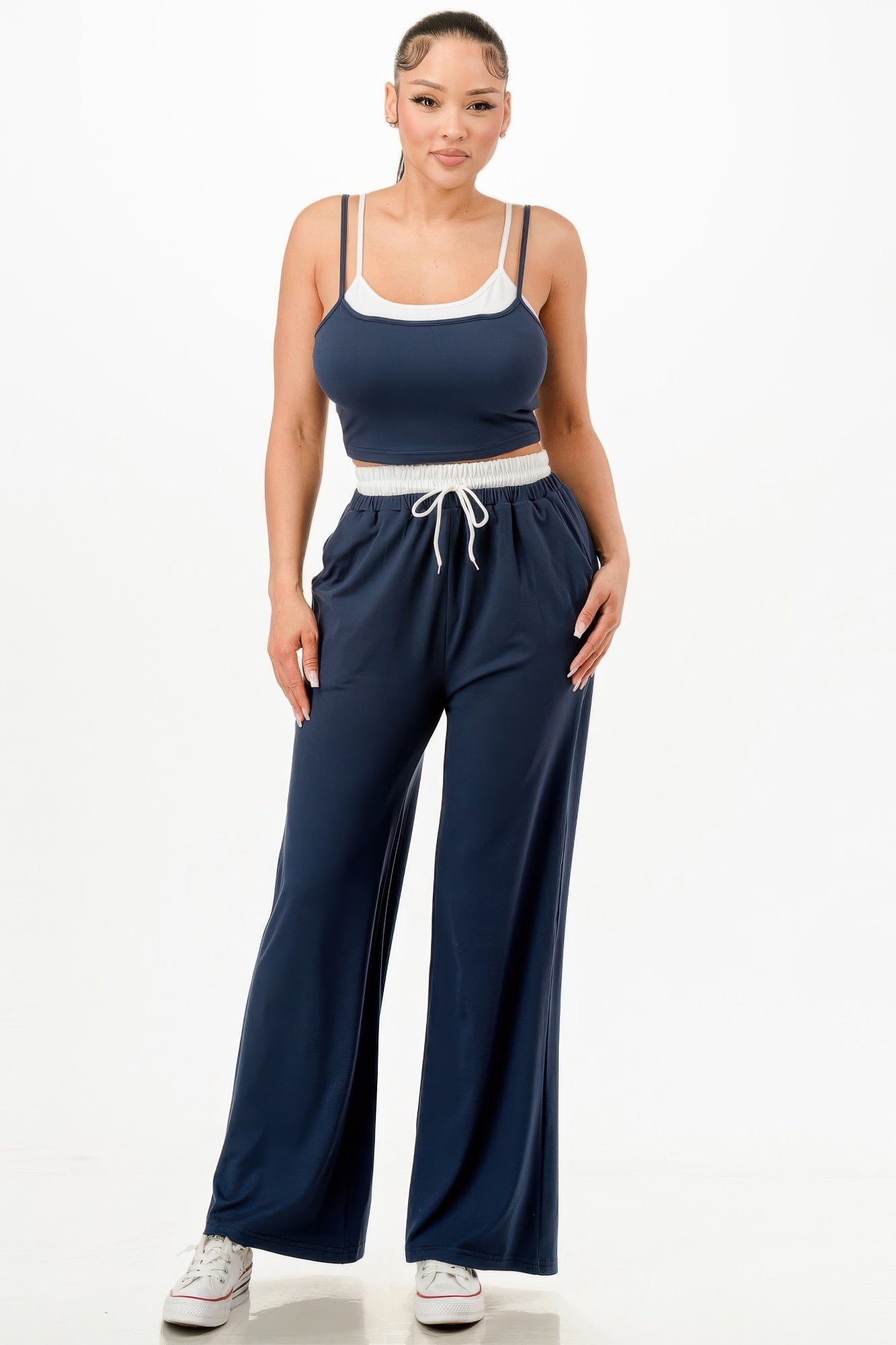 Tank Top And Sweatpant Set - Wear Arielle