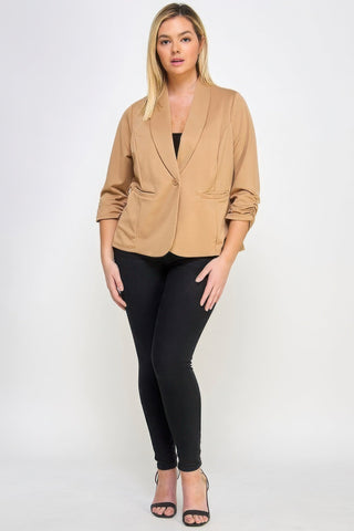 Techno Scuba Blazer W/pockets - Wear Arielle