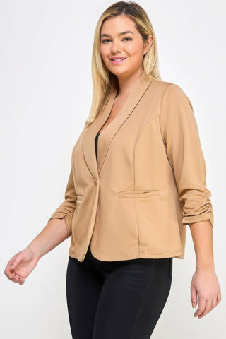Techno Scuba Blazer W/pockets - Wear Arielle
