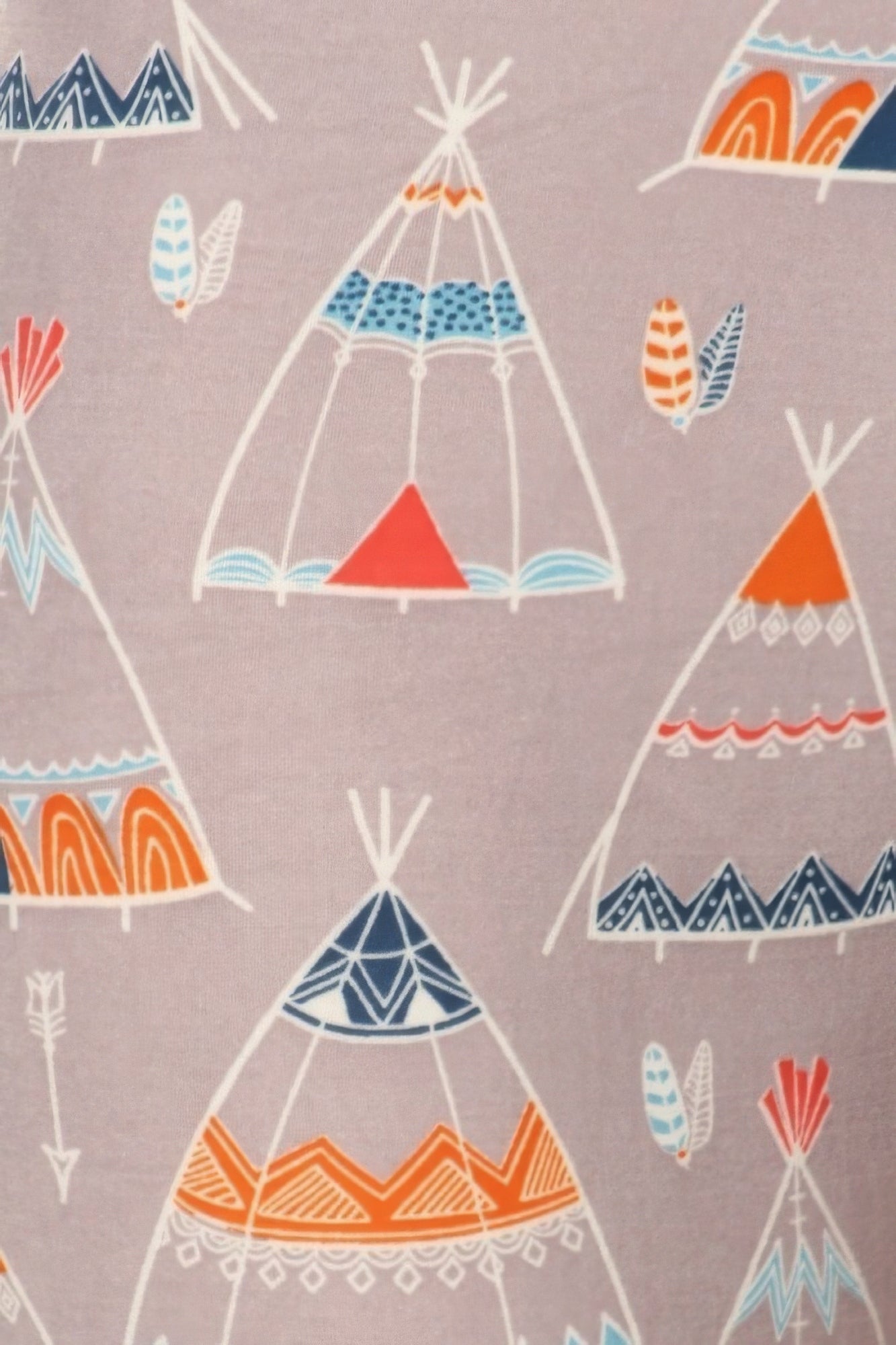 Teepee Print, High Rise, Fitted Leggings, With An Elastic Waistband - Wear Arielle