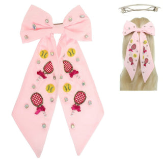 Tennis Ball Bow Barrette Hair Clip - Wear Arielle