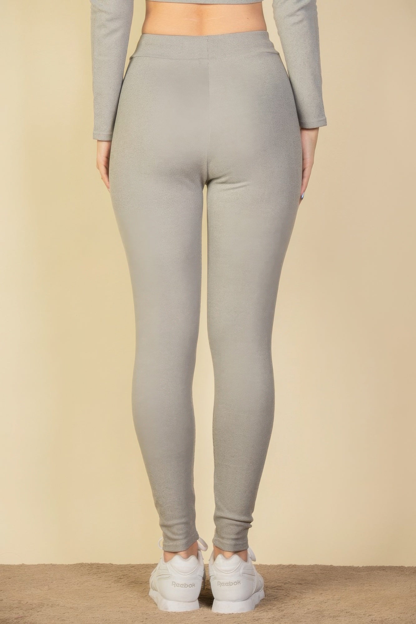 Tie - Front Ribbed Lounge Leggings - Wear Arielle