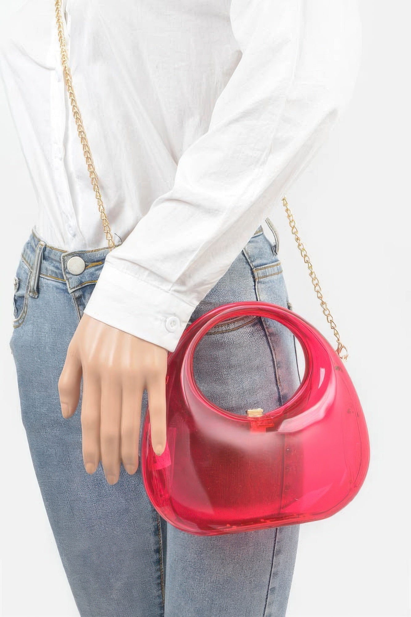 Transparent Acrylic Clutch - Wear Arielle