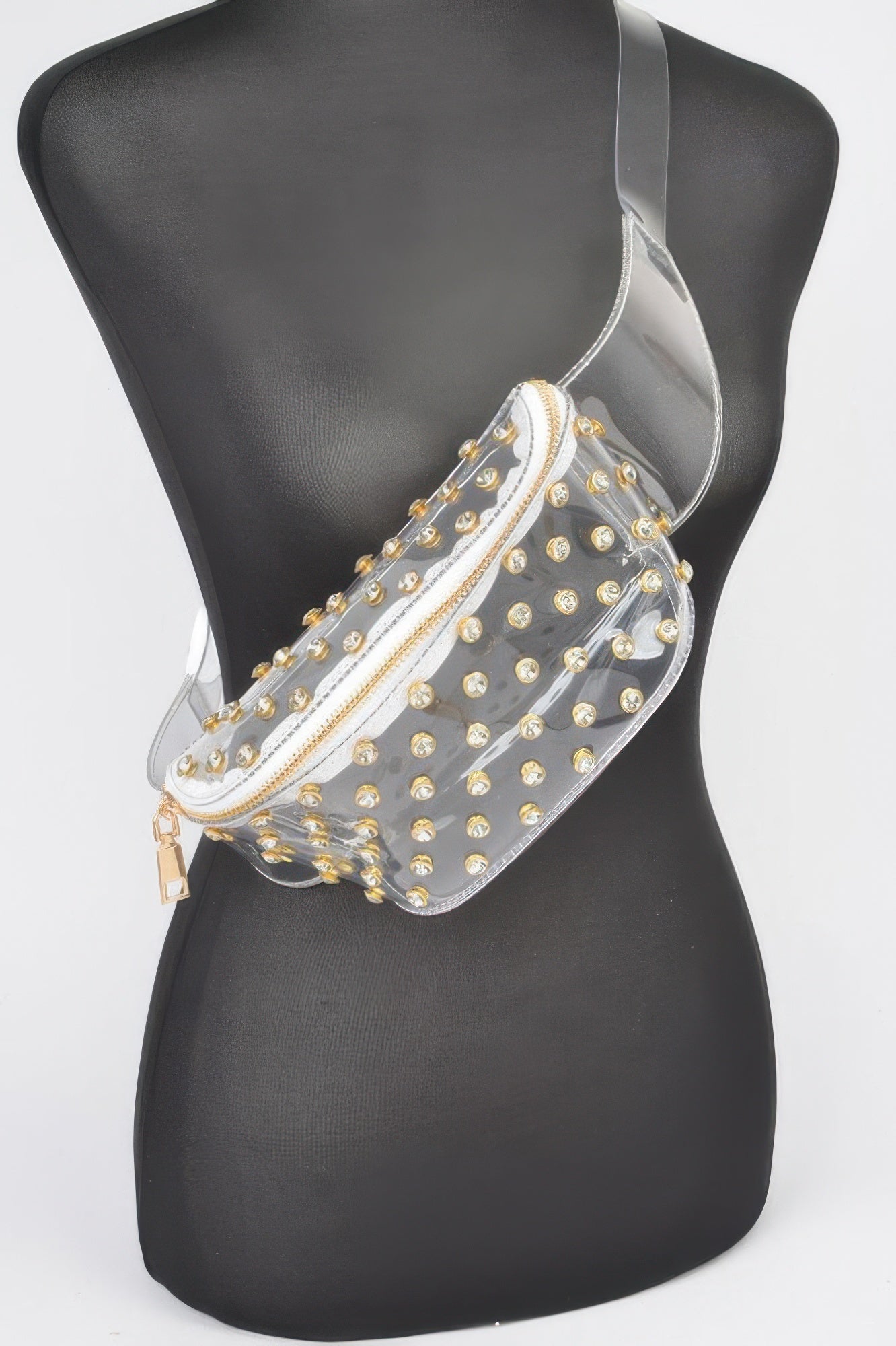 Transparent Rhinestone Studded Fanny Pack - Wear Arielle